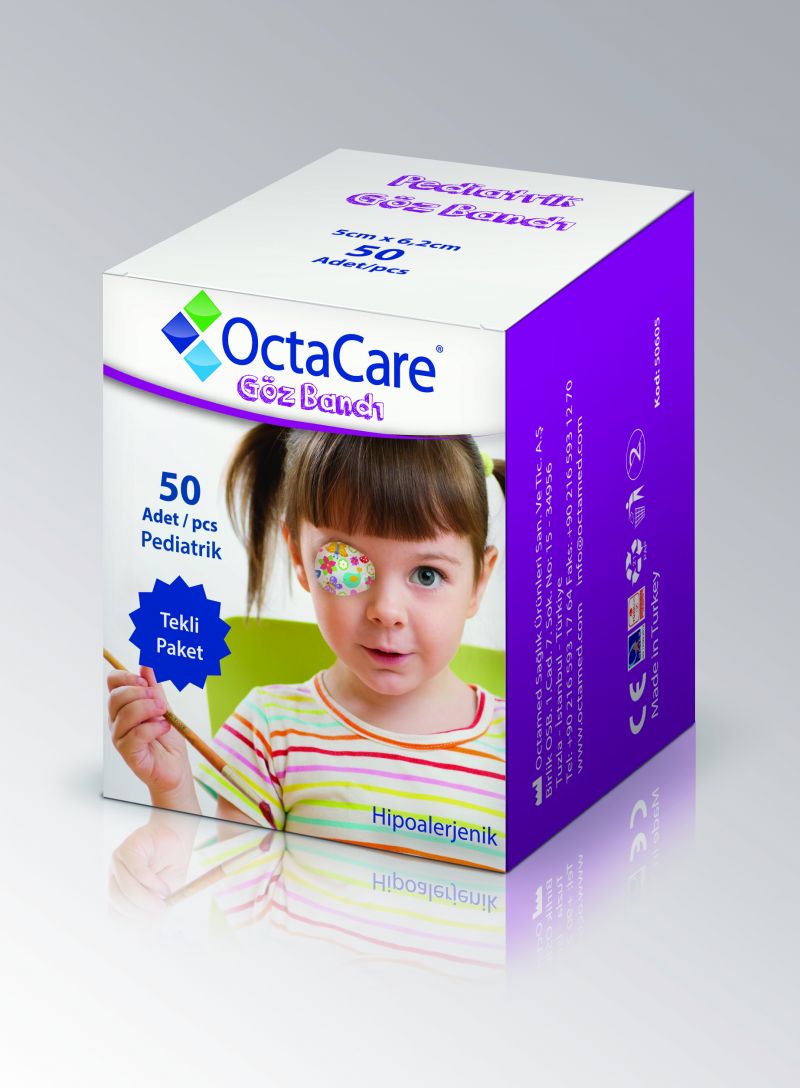 Plasturi oculari fete Octacare, 5*6,2 cm, 50 buc, OctaMed