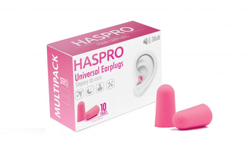 Set 20 dopuri de urechi Haspro Multi10 PINK