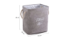 Cos de rufe, Pliabil, WAYA, Storage Large, XXL, Bumbac Canvas, , Impermeabil, Gri43cm*33cm*40cm