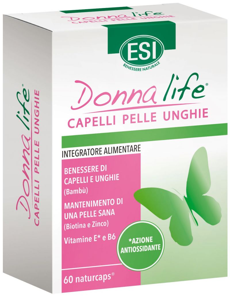 Supliment alimentar pentru piele, par si unghii Donna Life, 60 capsule, ESI