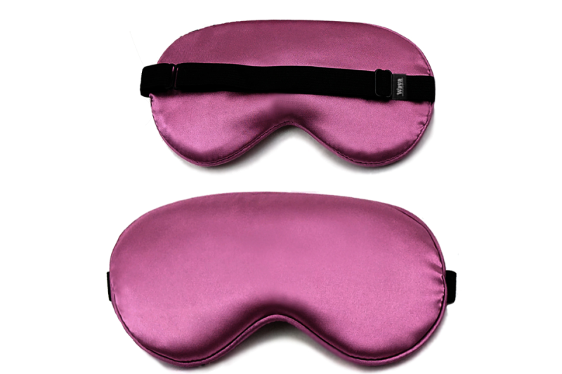 Masca de Dormit Reglabila, WAYA Sleep Mask, Curea Elastica, Culoare Violet inchis