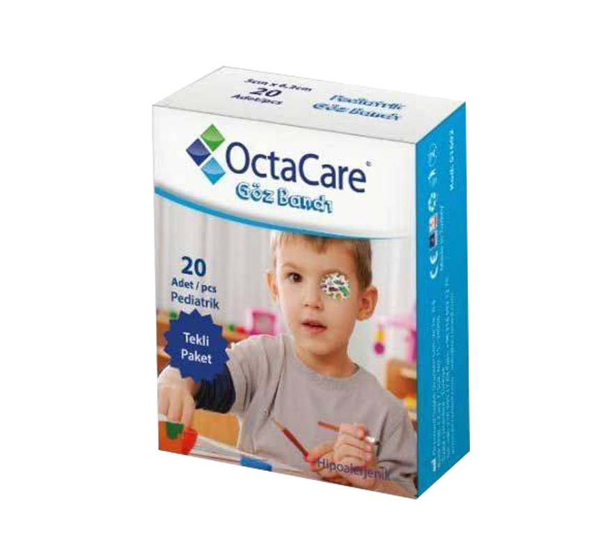 OctaCare Plasturi oculari baieti 5*6,2 cm ( 20 buc / amb.)